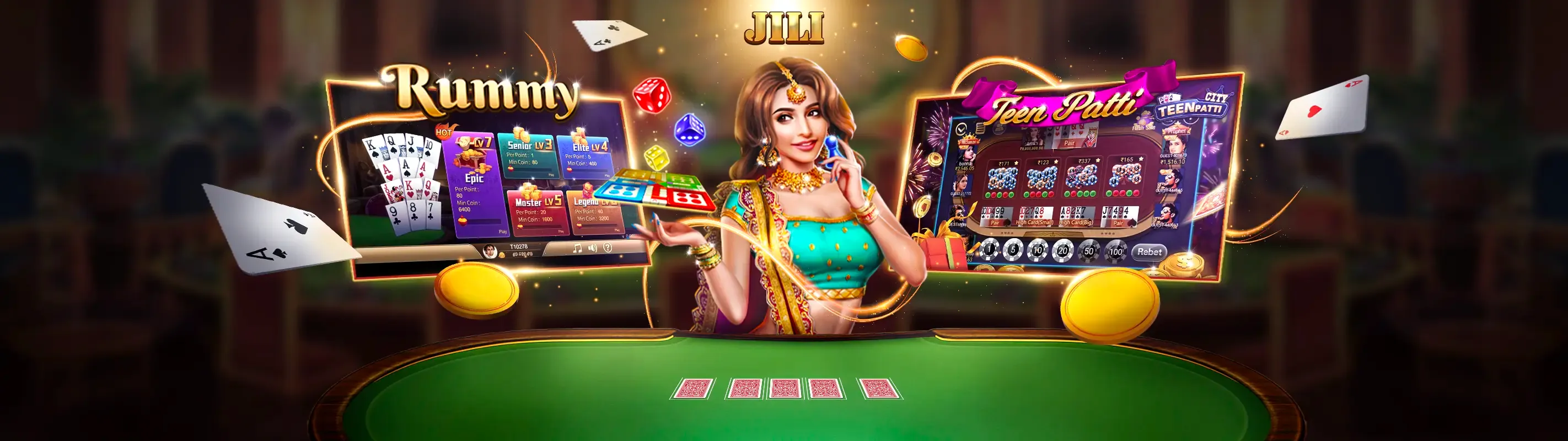 Hình ảnh tổng quan 7club Casino với các trò chơi đa dạng